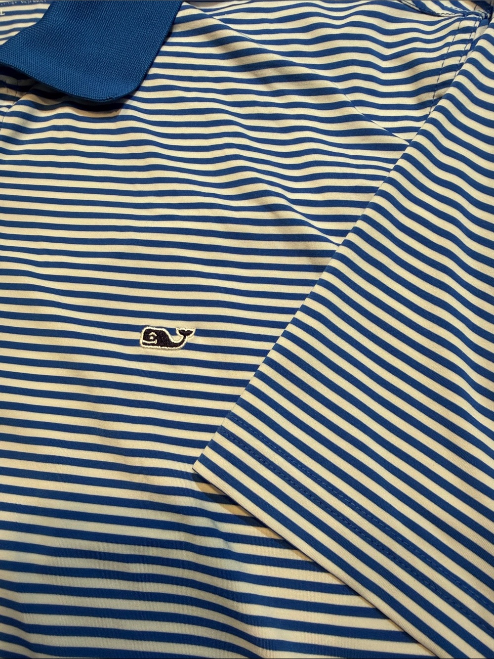 Vineyard Vines Royal Blue & White stripe shirt, Washington and Lee trident - Picture 3 of 5